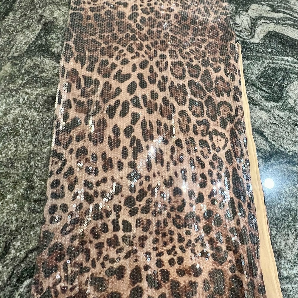 Meshki Sequin Animal Print Dress - Picture 3 of 7